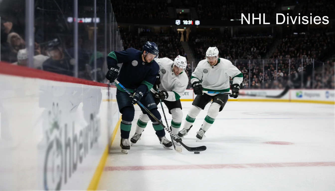 NHL ijshockeyspelers in divisieduel: overzicht van conferences en divisies voor wedders