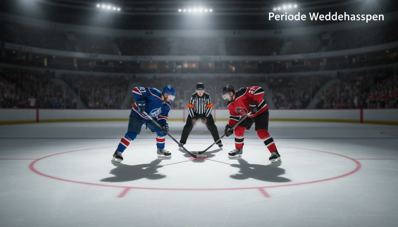 IJshockeyspelers in actie tijdens de eerste periode: periode weddenschappen uitgelegd